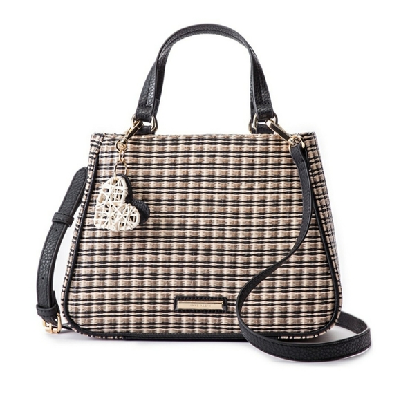 SOLD Anne Klein Straw Basket Satchel - Picture 4 of 12